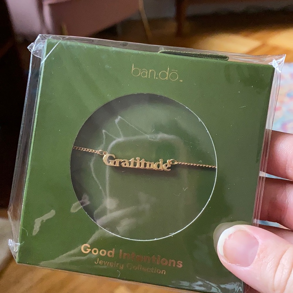 ban.do  “Gratitude” necklace Never opened